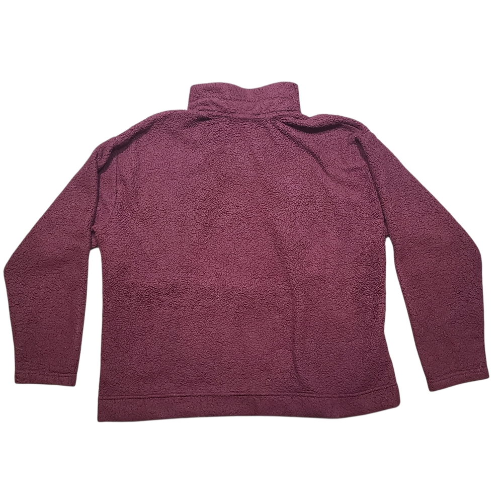 The North Face Women’s Sherpa Fleece Quarter Zip Pullover Winter Burgundy XL - Picture 6 of 9